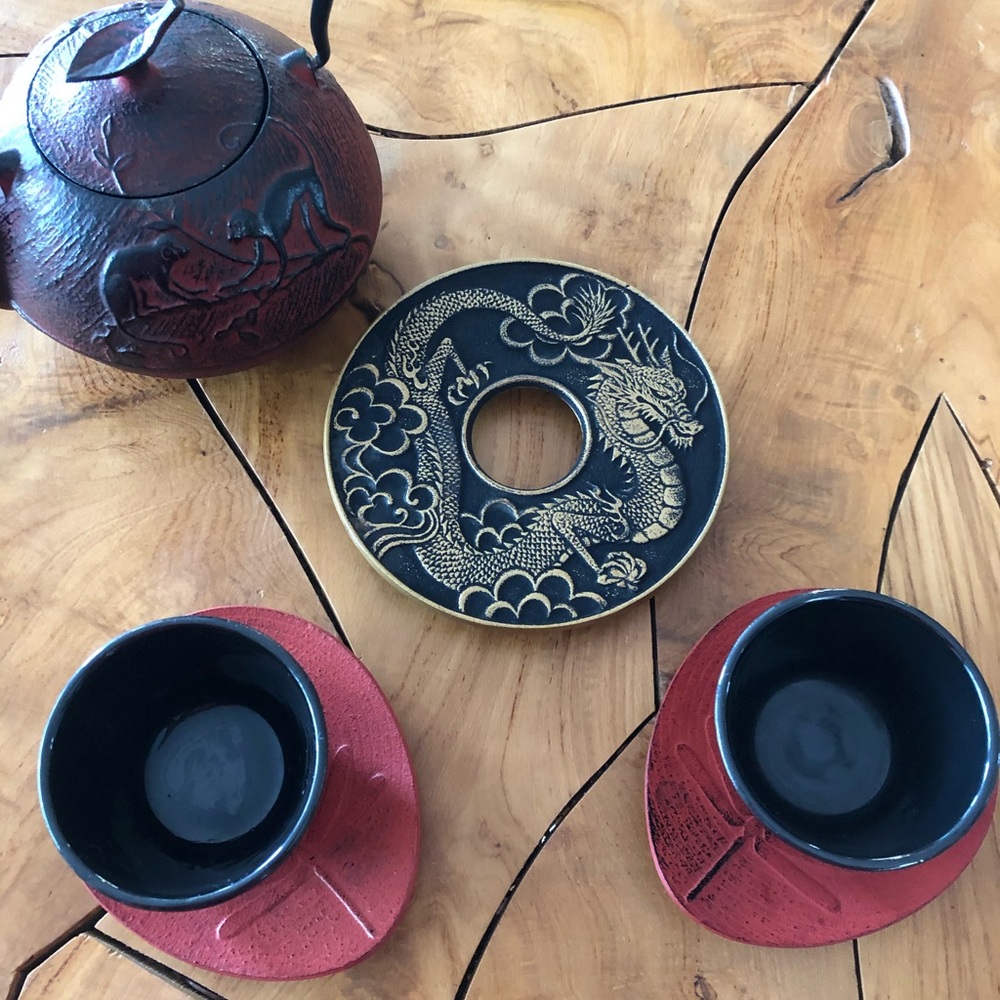 2009 Teavana Year Of The Monkey Teapot Rare Red - Picture 5 of 6